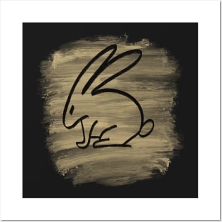 Chinese zodiac rabbit Posters and Art